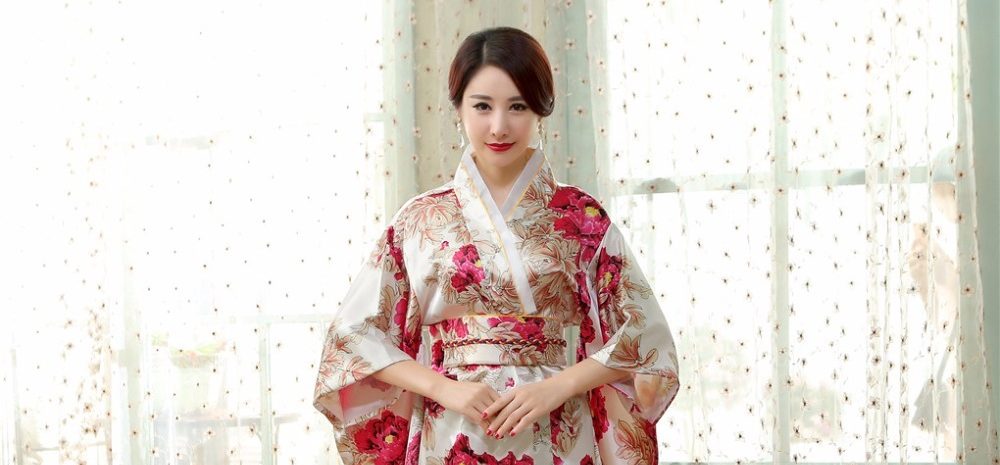 Fancy Pumpkin Kimono Japonais Yukata Japonais Accueil Robe Pyjamas Dressing # 05